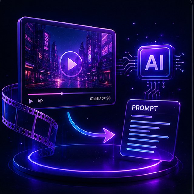 تحليل الفيديو واستخراج البرومبت